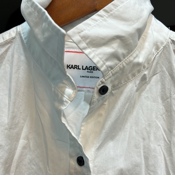 2022 KARL LAGERFELD Paris Limited Edition Button Down Blouse. Size S. - Picture 6 of 10
